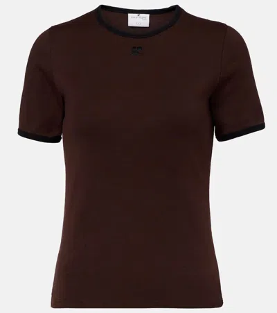 Courrèges T-shirt Aus Baumwolle
