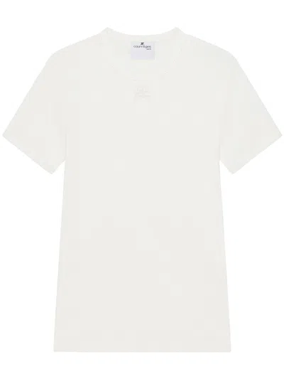 COURRÈGES LOGO CREW NECK T-SHIRT
