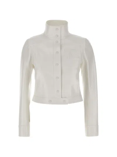 Courrèges Logo-detail Jacket In White