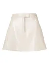 Courrèges Logo-detail Mini Skirt In Neutral