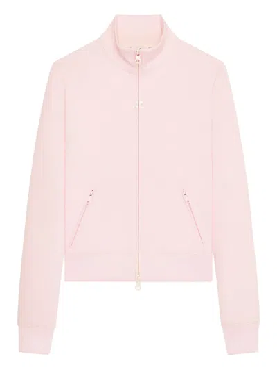 Courrèges Logo-detail Zipped Track Jacket In Pink