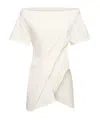 Courrèges Boatneck Cotton Mini Dress