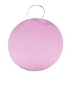 Courrèges Logo-embossed Circular Earring In Pink
