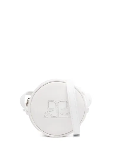 Courrèges Logo-embossed Tote Bag In White