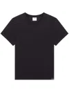 Courrèges Ac Straight T-shirt In 黑色