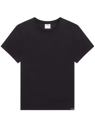 Courrèges Ac Straight T-shirt In Black