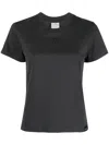 Courrèges Ac Straight Stonewashed T-shirt In Grau
