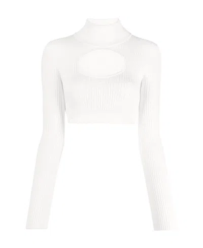 COURRÈGES COURRÈGES CUT-OUT HIGH NECK JUMPER