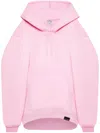 Courrèges Logo-embroidered Hooded Minidress In Pink