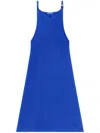 Courrèges Minikleid Mit Logo-stickerei In Blau