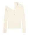 Courrèges Logo-embroidered Ribbed Jumper In White