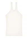 Courrèges Courreges Pre Criss Cross Cotton Tank Top In White