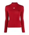 Courrèges Reedition Rib Knit In Red