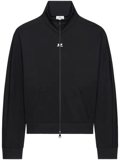COURRÈGES LOGO-EMBROIDERED TRACK JACKET