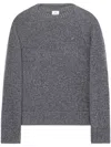 Courrèges Logo-embroidered Wool Jumper In Grey