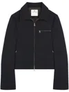 Courrèges Technical Twill Jacket For Men In Black