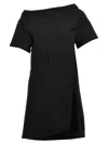 Courrèges Logo Embroidery Dress Dresses In Black