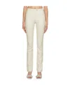 Courrèges Logo Five-bag Casual Pants In White