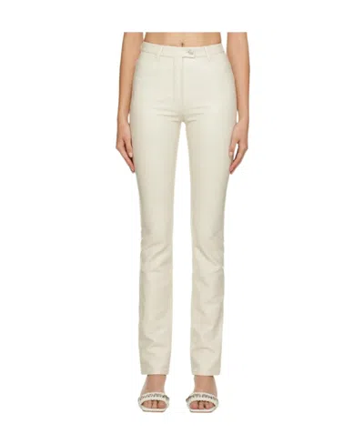 Courrèges Logo Five-bag Casual Pants In White