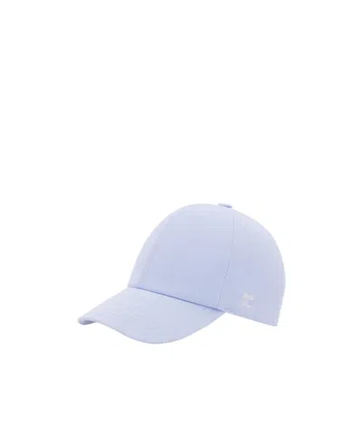 Courrèges Logo Hat In Blue
