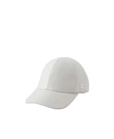 Courrèges Logo Hat In White