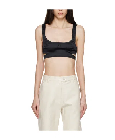 Courrèges Logo Hollow Vest In Nude