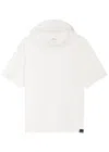 Courrèges White Cotton Hoodie T-shirt In White