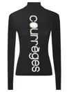 Courrèges Courregès Jersey With Logo In Black