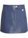 Courrèges Minirock Mit Logo In Blau