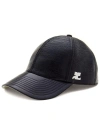 Courrèges Logo Patch Cap In Black