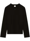 COURRÈGES LOGO-PATCH BUTTONED JUMPER