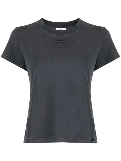 COURRÈGES LOGO-PATCH COTTON T-SHIRT