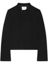 Courrèges Logo-patch Crepe Jacket In Black