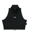 Courrèges Courreges Pre Cropped Track Vest In Black