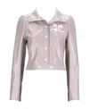 Courrèges Reedition Vinyl Jacket In White