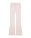 Courrèges Logo-patch Flared Trousers In Pink