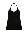 Courrèges Courregès Buckle Babydoll Vinyl Dress In Black