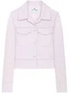 Courrèges Logo-patch Jacket In Pink