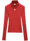 Courrèges Reedition Rib Knit In Red