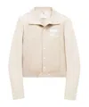 Courrèges Logo-patch Press-stud Jacket In White