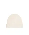 Courrèges Gerippte Beanie Mit Logo-patch In White