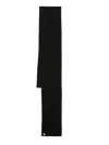 Courrèges Ac Rib Schal - Courreges - Wolle - Schwarz In Black