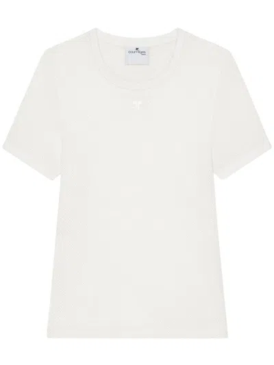 COURRÈGES LOGO PATCH SHORT SLEEVES T-SHIRT