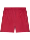 Courrèges Logo-patch Shorts In Red