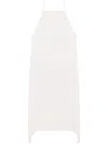 Courrèges Logo-patch Sleeveless Midi Dress In Weiss