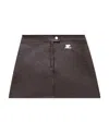 Courrèges Reedition Vinyl Miniskirt Clothing In Black