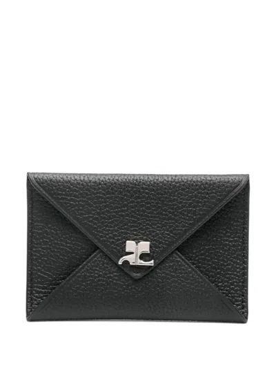 COURRÈGES LOGO-PLAQUE ENVELOPE CARDHOLDER
