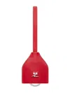 Courrèges Logo-plaque Keyring In Red