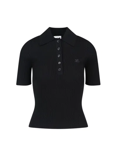 COURRÈGES LOGO POLO SHIRT
