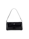 Courrèges Rectangular Naplack Pouch Adjustable Strap In Black